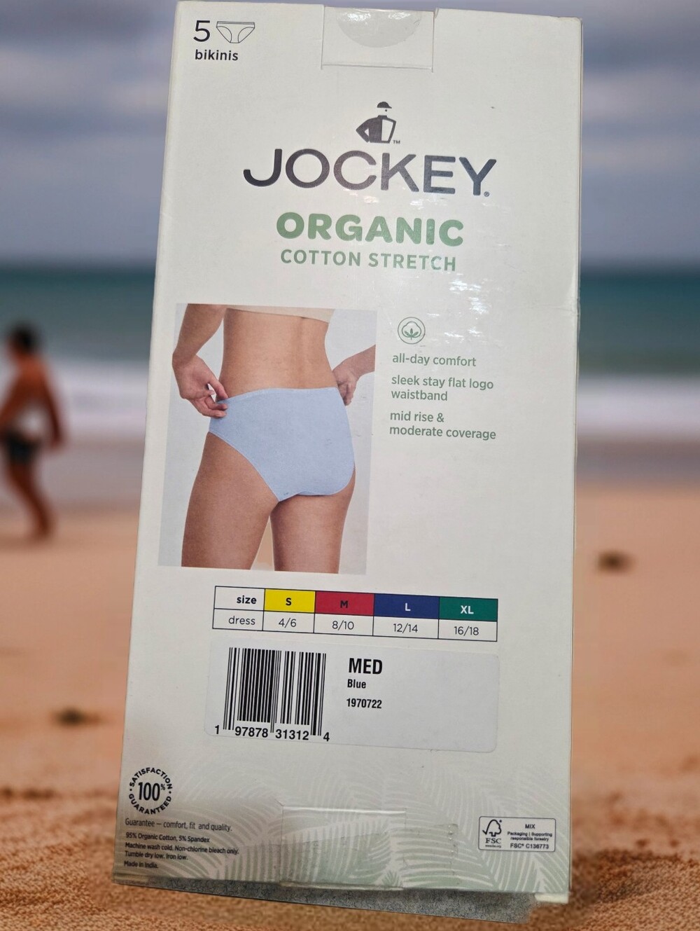 5-pack Jockey cotton stretch bikini set Women M 8/10 - Picture 2 of 2
